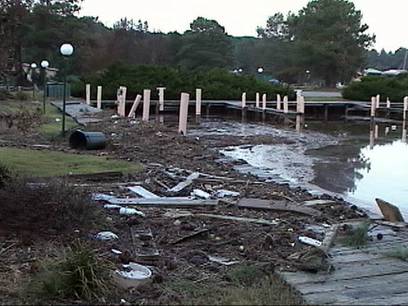 16 Windmill Point Marina Flood damages