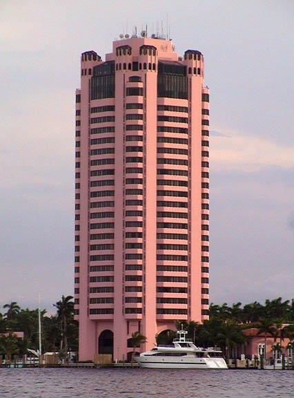 30 June 2003 Boca Lake FL Pink Building