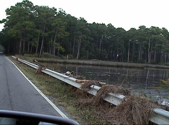 23 Windmill Point Road side debris from flooding