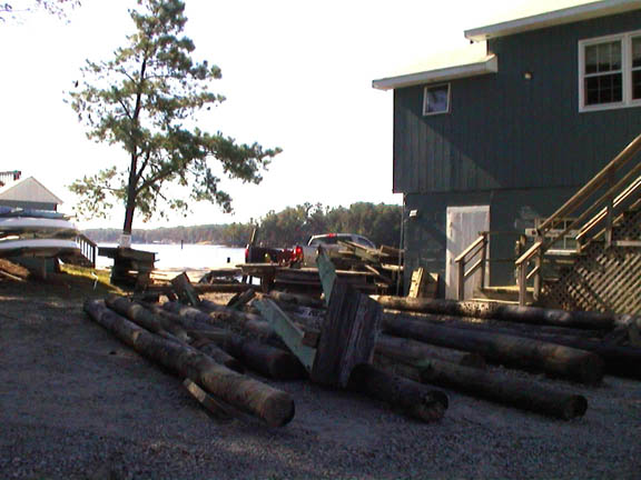 52 Yankee Point Marina Rebuilding broken docks 1jpg