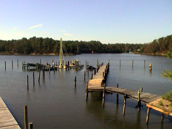 55 Yankee Point Marina Tearing down first dock 1