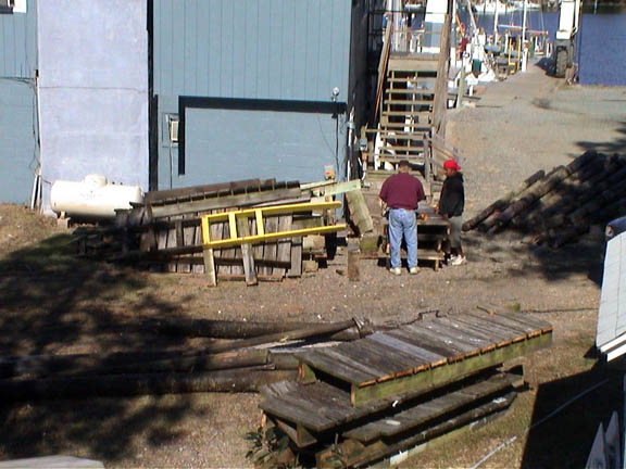 57 Yankee Point Marina Tearing down first dock 4