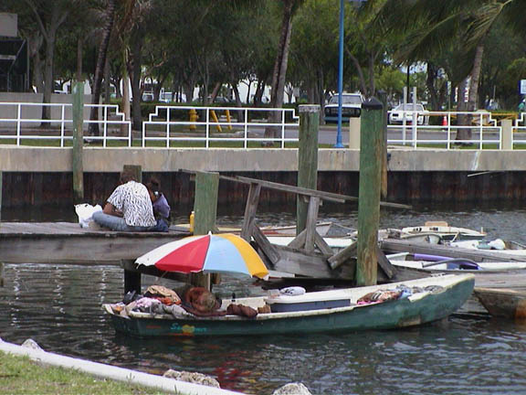 Hanging at the dingy dock